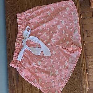 Adam Levine Coral Flamingo Print Sleep Short M